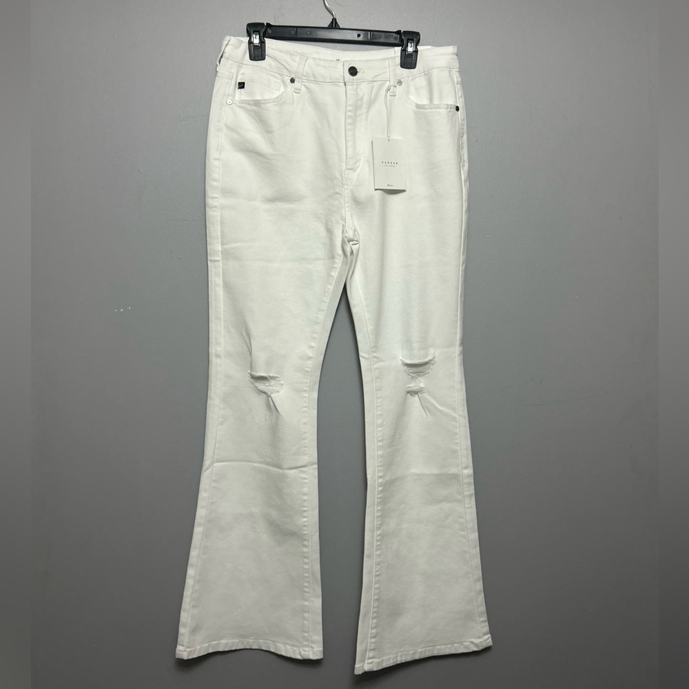 Kancan white flare jeans
